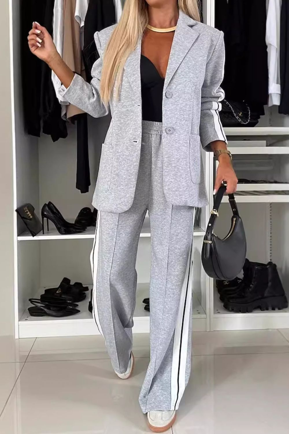 Long Blazer and Pants Set